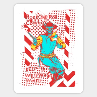 Rock and Roll Cowboy Sticker